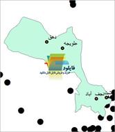 شیپ فایل نقطه ای شهرهای شهرستان نجف آباد واقع در استان اصفهان