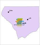 شیپ فایل نقطه ای شهرهای شهرستان خور و بیابانک واقع در استان اصفهان