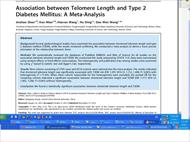 Association between Telomere Length and Type 2 Diabetes Mellitus: A Meta-Analysis