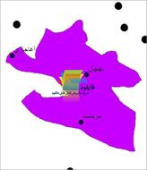 شیپ فایل نقطه ای شهرهای شهرستان بهبهان واقع در استان خوزستان