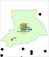 شیپ فایل نقطه ای شهرهای شهرستان نائین واقع در استان اصفهان